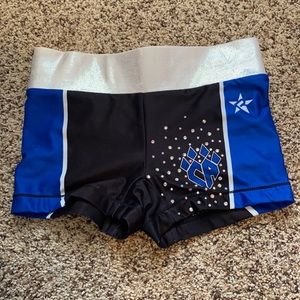 CHEER ATHLETICS LONE PRACTICEWEAR SHORTS SIZE YS